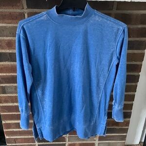 Women’s Maurice’s Lightweight Mock neck Sweatshirt, Size Small, Blue